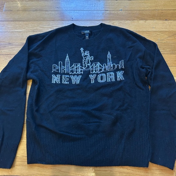 Aqua Cashmere Sweater - Picture 1 of 3